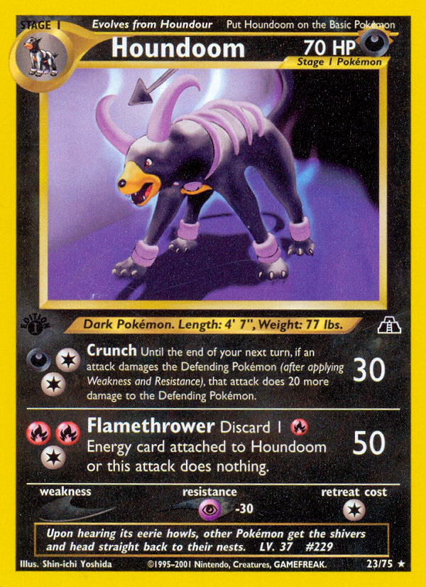 Houndoom (23/75) - Neo Discovery Pokémon Card