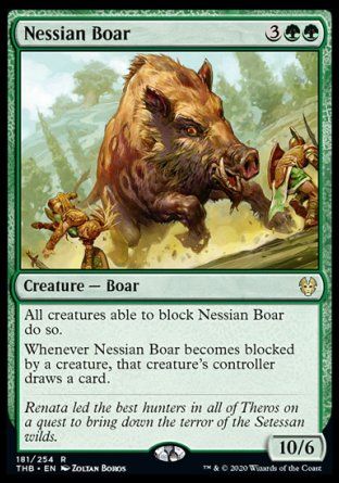 Nessian Boar (Theros Beyond Death) Trading Card