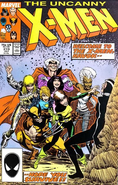 Uncanny X-Men #219 Comic