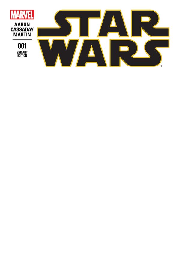 Star Wars #1 (Blank Variant)