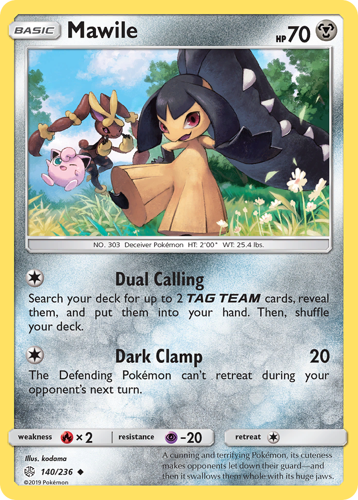 Mawile (140/236) - Cosmic Eclipse Pokémon Card