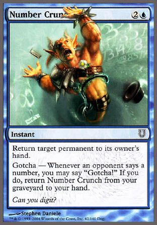 Number Crunch (Unhinged) Trading Card