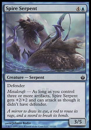 Spire Serpent (Mirrodin Besieged) Trading Card