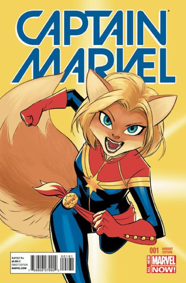 Captain Marvel #1 (Lopez Animal Var)
