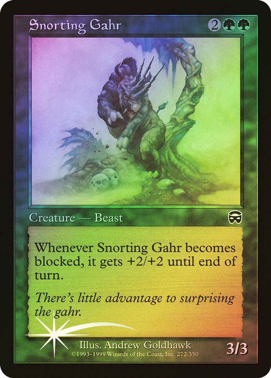 Snorting Gahr (Mercadian Masques - Foil) Trading Card