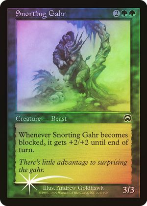 Snorting Gahr (Mercadian Masques - Foil)