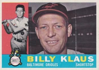 Billy Klaus 1960 Topps #406 Sports Card