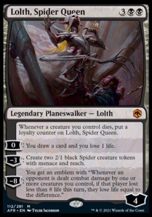 Lolth, Spider Queen (Dungeons & Dragons: Adventures in the Forgotten Realms) Trading Card