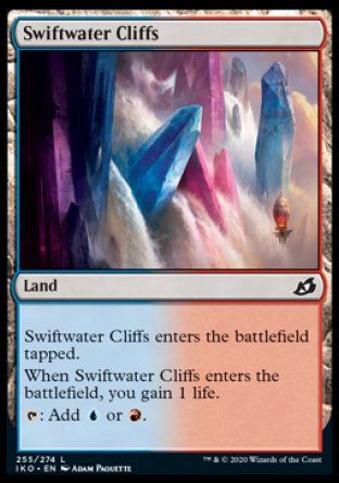 Swiftwater Cliffs (Ikoria Lair of Behemoths) Trading Card