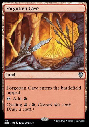 Forgotten Cave (Phyrexia: All Will Be One Commander Decks) Trading Card