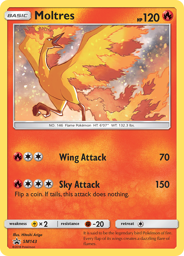 Moltres (SM143) - SM Black Star Promos Pokémon Card