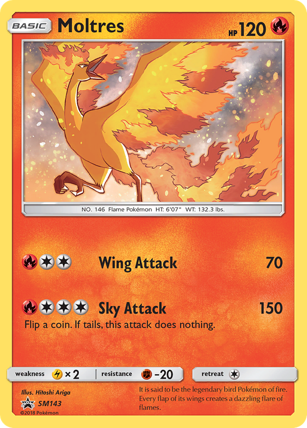 Moltres (SM143) - SM Black Star Promos