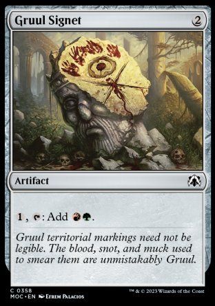 Gruul Signet (March of the Machine Commander Decks) Trading Card