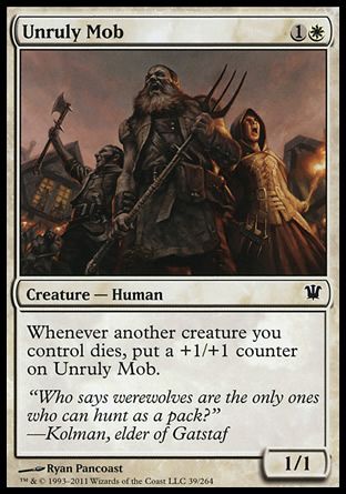 Unruly Mob (Innistrad) Trading Card