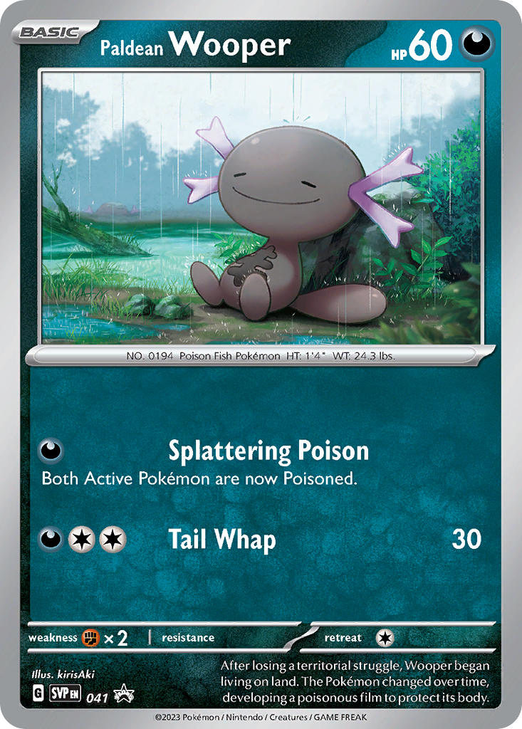 Paldean Wooper (41/148) - Scarlet & Violet Black Star Promos Pokémon Card