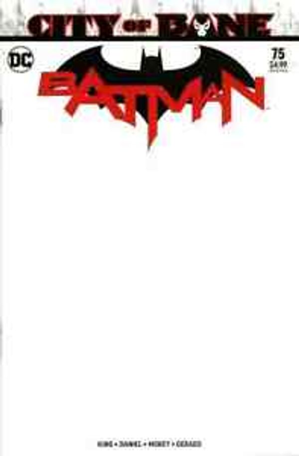 Batman #75 (Blank Sketch Hero Initiative Edition)
