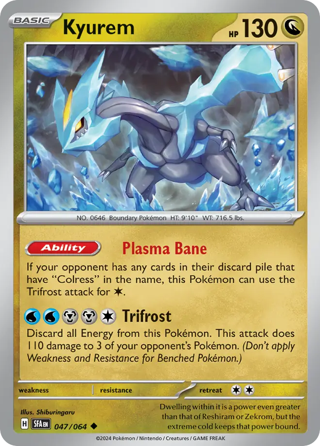 Kyurem (47/64) - Shrouded Fable Pokémon Card