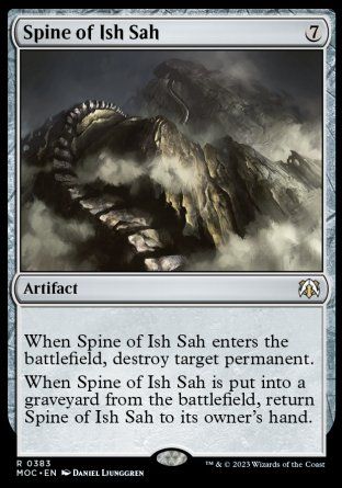 Spine of Ish Sah (March of the Machine Commander Decks) Trading Card