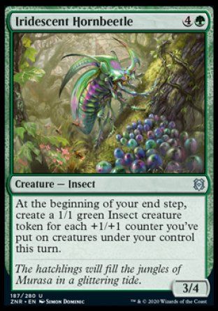 Iridescent Hornbeetle (Zendikar Rising) Trading Card