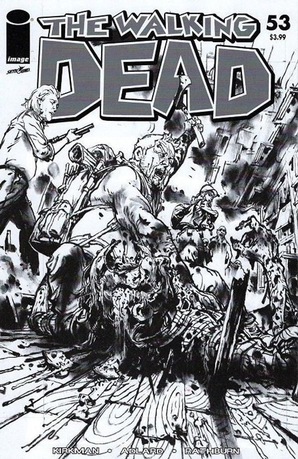 The Walking Dead #53 (15th Anniversary Gi Blind Bag B&W Sketch)