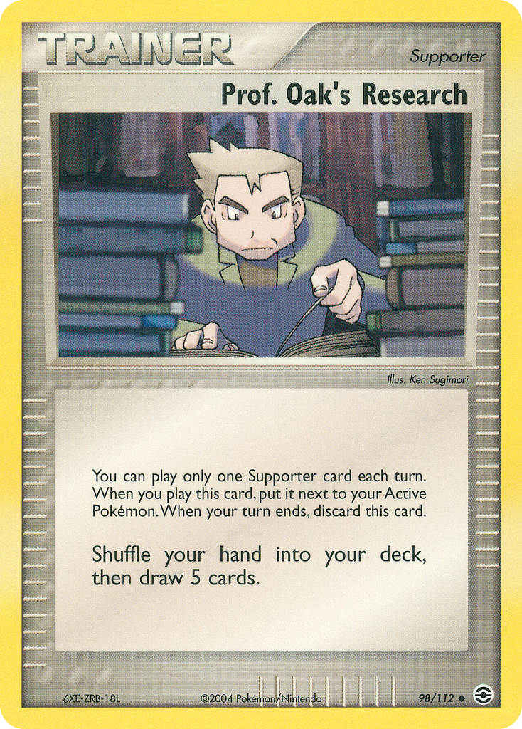 Prof. Oak's Research (Trainer: Supporter) (98/112) - FireRed & LeafGreen Pokémon Card