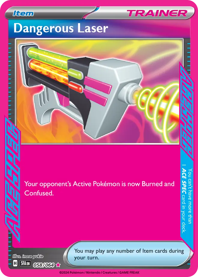 Dangerous Laser (Trainer: Item) (58/64) - Shrouded Fable Pokémon Card