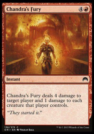 Chandra's Fury (Magic Origins) Trading Card