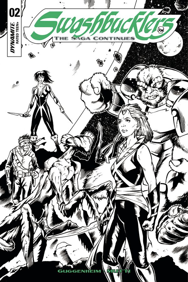 Swashbucklers Saga Continues #2 (Cover D 20 Copy Mutti B&w Cover)