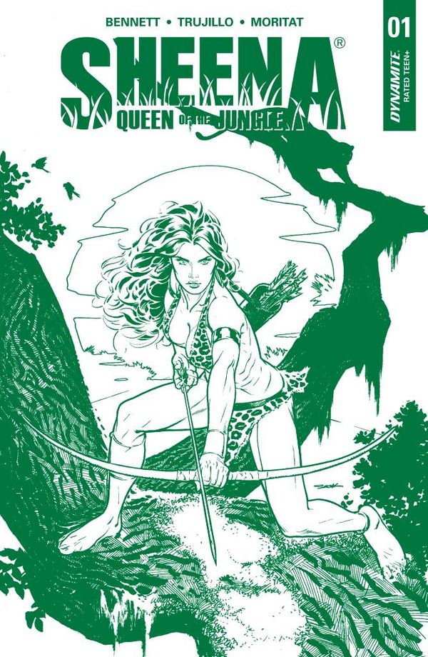 Sheena Queen of the Jungle #1 (Ryan Sook Green Variant)