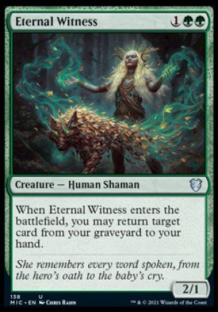 Eternal Witness (Innistrad Midnight Hunt Commander Decks) Trading Card