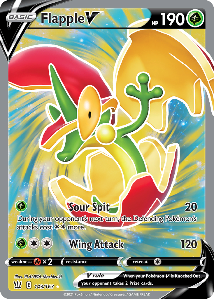 Flapple V (143/163) - Battle Styles Pokémon Card