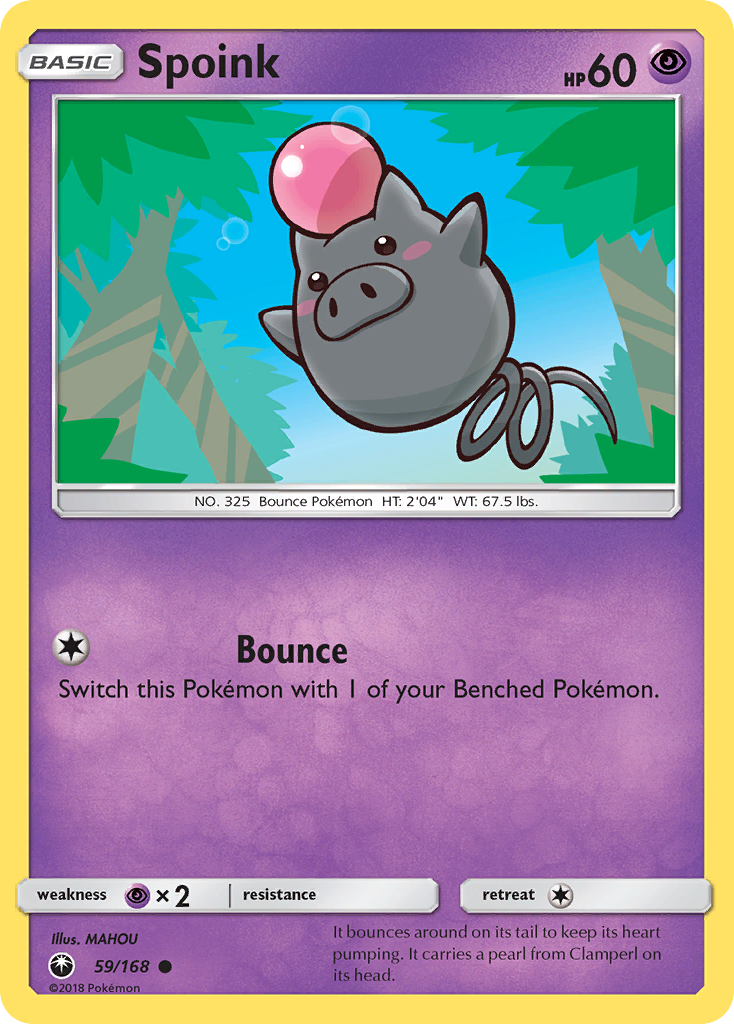 Spoink (59/168) - Celestial Storm Pokémon Card