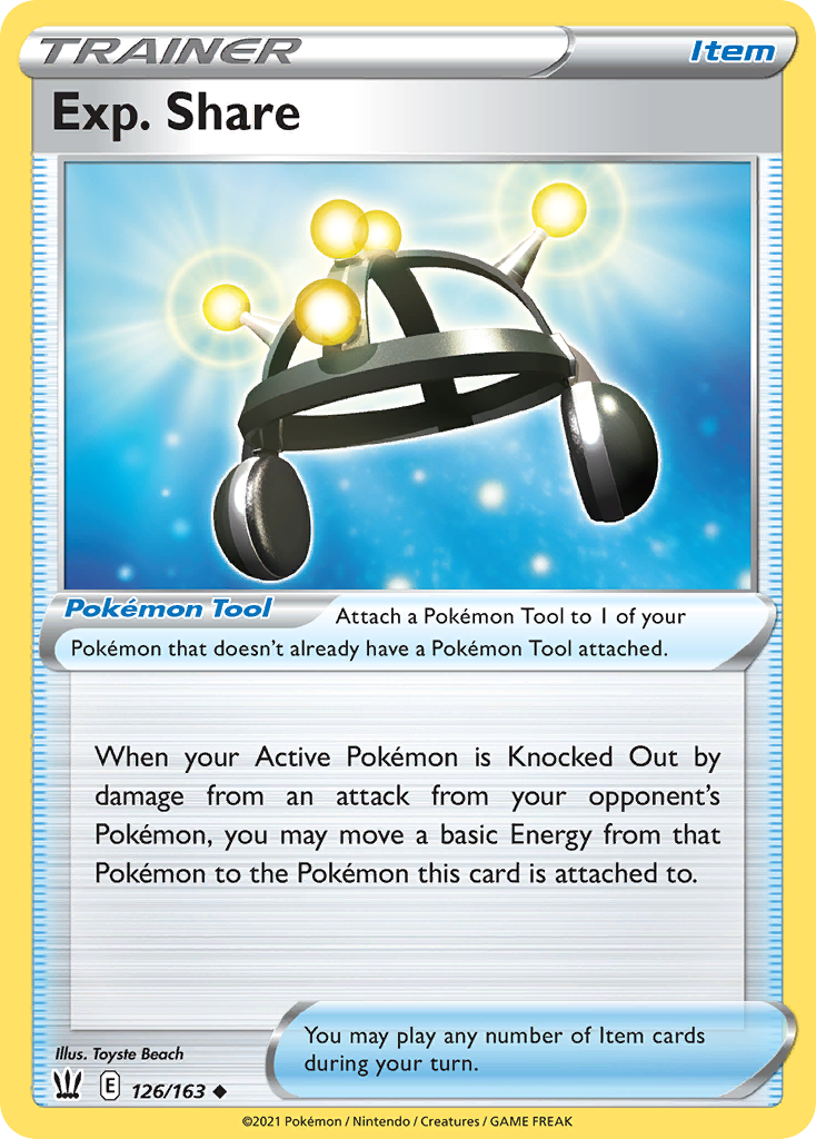 Exp. Share (Trainer: Pokémon Tool) (126/163) - Battle Styles Pokémon Card