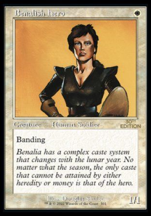 Benalish Hero (Magic 30th Anniversary Edition - Old Frame) Trading Card