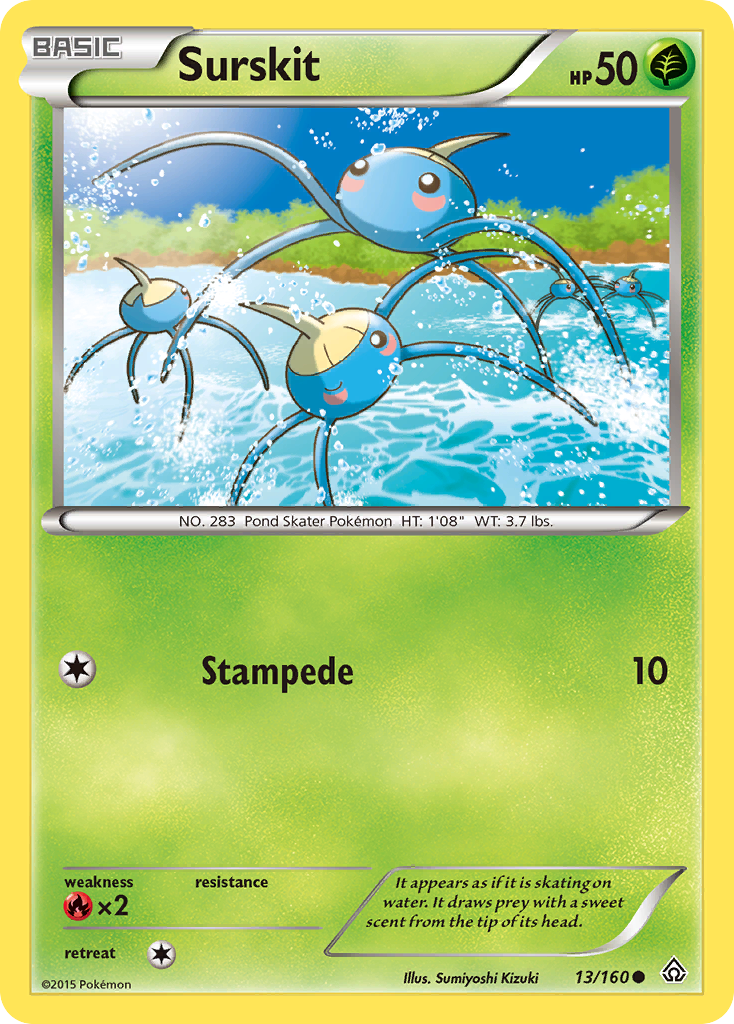 Surskit (13/160) - Primal Clash Pokémon Card