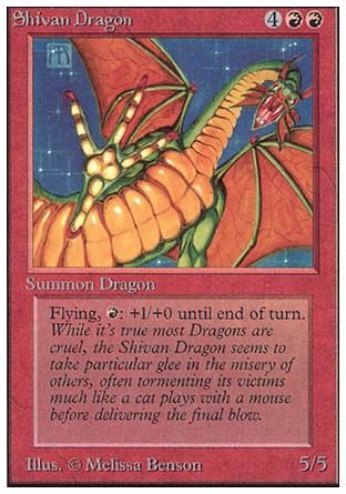 Shivan Dragon (Unlimited) Trading Card