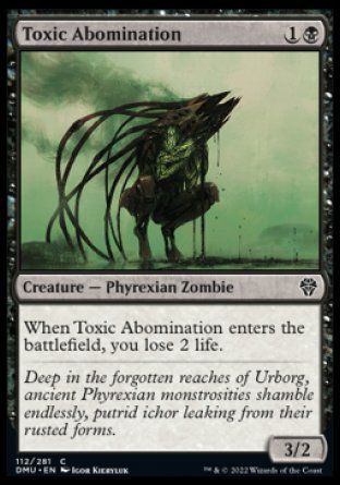 Toxic Abomination (Dominaria United) Trading Card