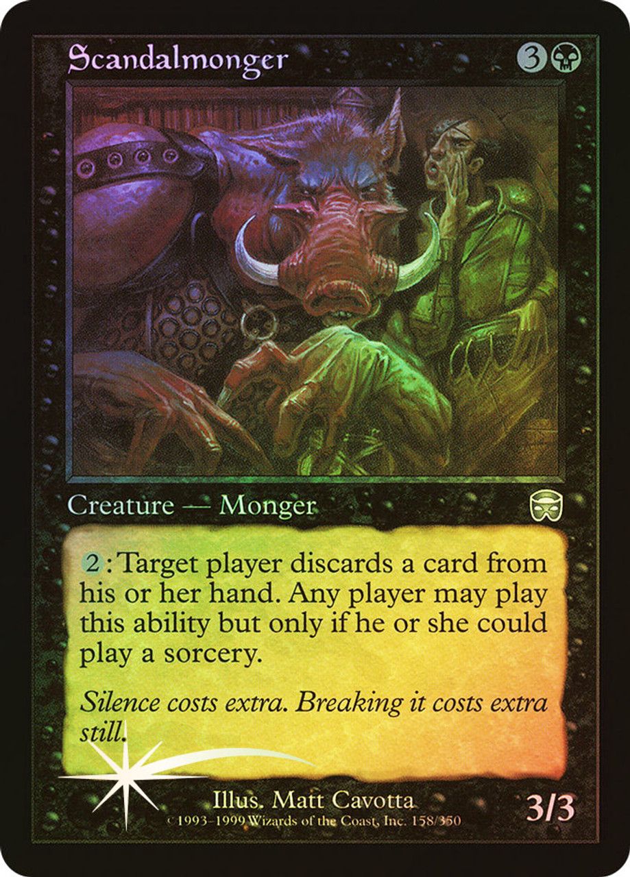 Scandalmonger (Mercadian Masques - Foil) Trading Card