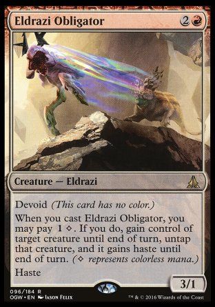 Eldrazi Obligator (Oath of the Gatewatch) Trading Card