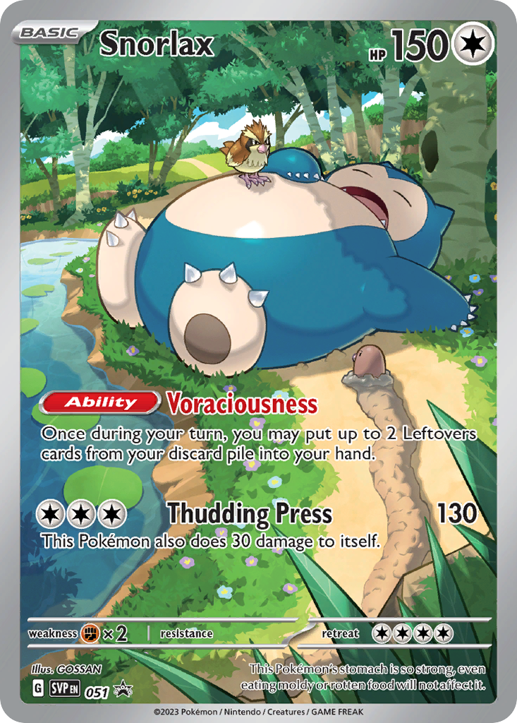 Snorlax (51/148) - Scarlet & Violet Black Star Promos Pokémon Card