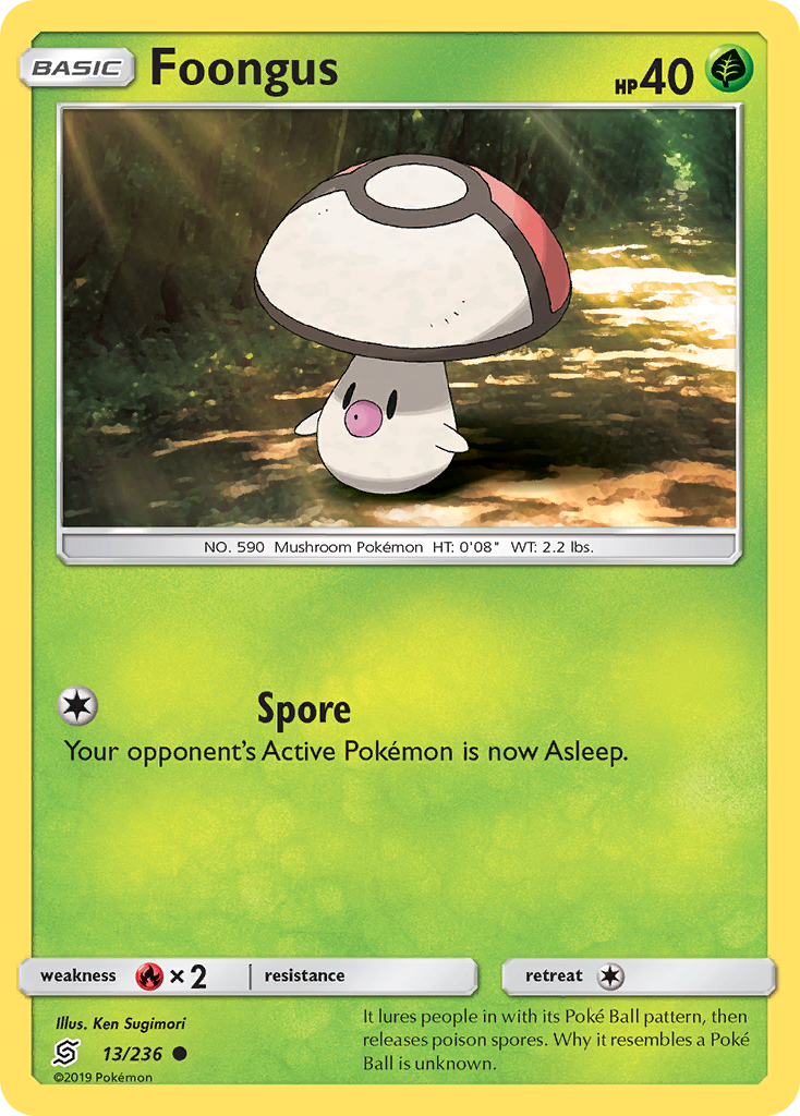 Foongus (13/236) - Unified Minds Pokémon Card