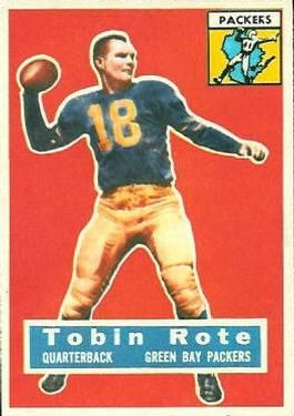 Tobin Rote 1956 Topps #55 Sports Card