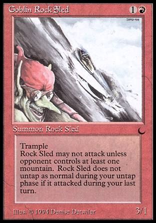 Goblin Rock Sled (The Dark) Trading Card