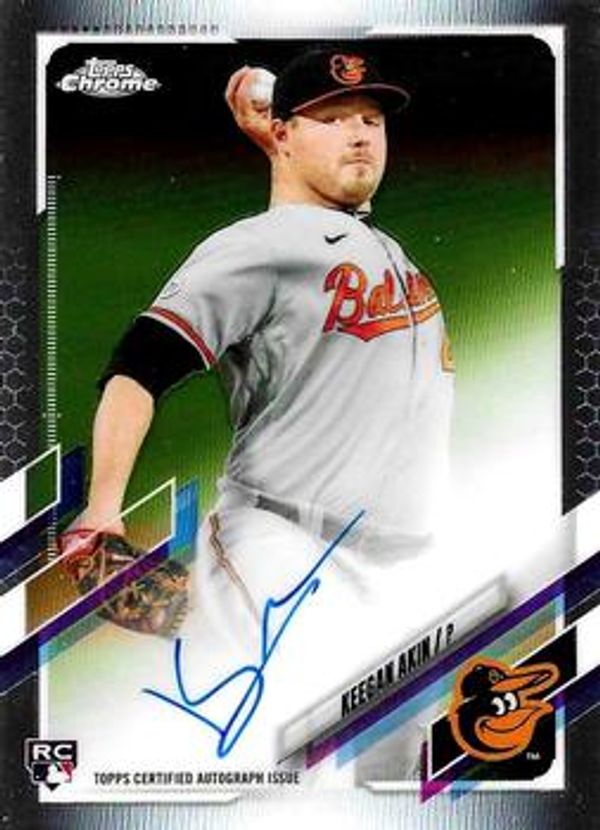 Keegan Akin 2021 Topps Chrome - Rookie Autographs Baseball #RA-KA