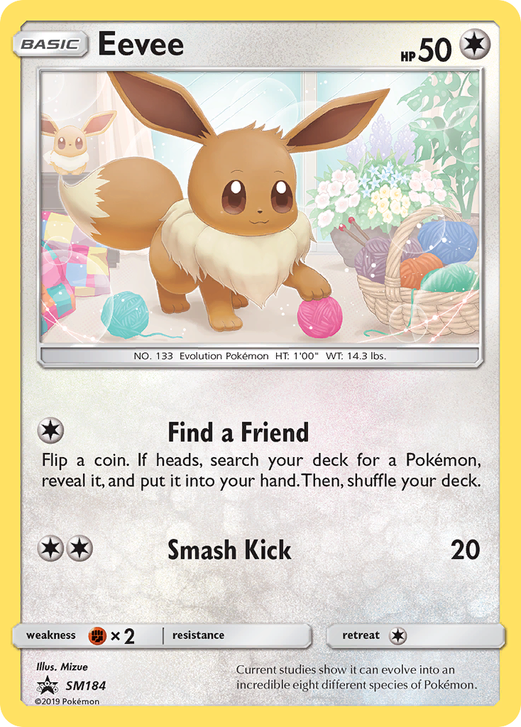 Eevee (SM184) - SM Black Star Promos Pokémon Card