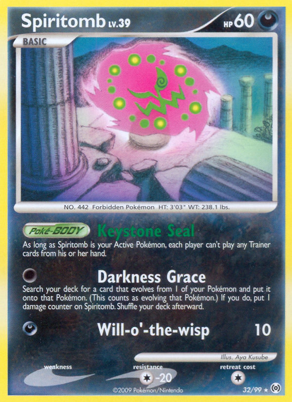 Spiritomb (32/99) - Arceus Pokémon Card