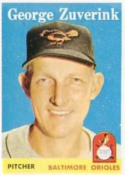 George Zuverink 1958 Topps #6 Sports Card