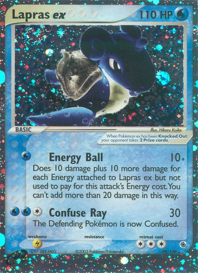 Lapras ex (99/109) - Ruby & Sapphire Pokémon Card