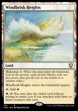 Windbrisk Heights (Phyrexia: All Will Be One Commander Decks) Trading Card