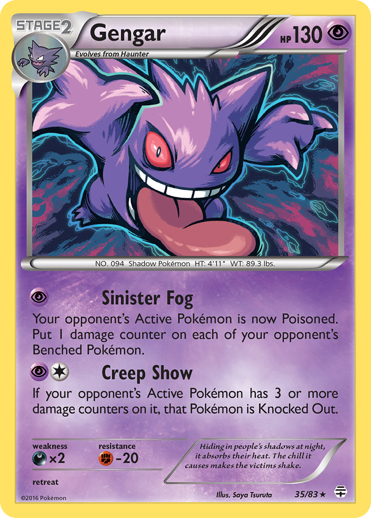 Gengar (35/83) - Generations Pokémon Card